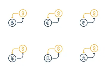 Free Conversão de Moeda – Dólar Pacote de Ícones