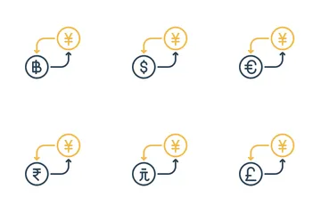Free Conversão de Moeda – Iene Pacote de Ícones