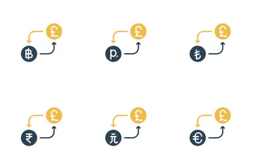 Free Conversão de Moeda – Libra Pacote de Ícones