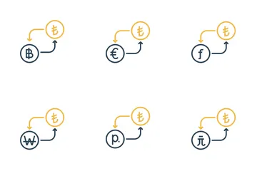 Free Conversão de Moeda – Lira Pacote de Ícones