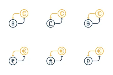 Free Conversion de devises - Euro Pack d'Icônes