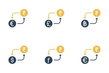 Free Conversion de devises - Roupie Pack d'Icônes