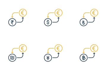 Free Conversion de devises - Euro Pack d'Icônes