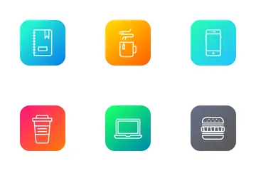 Free Material de oficina Paquete de Iconos