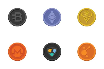 Free Cryptocurrency  Icon Pack