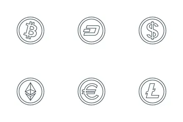 Free Currency And Cryptocurrency Icon Pack