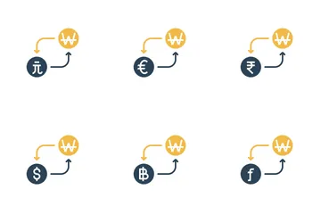 Free Currency Conversion - Won Icon Pack