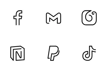 Free Custom Social Brand Logos Icon Pack