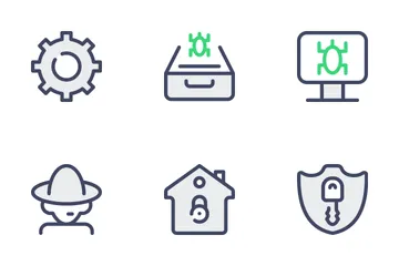 Free Cyber Security - Filled Outline Icon Pack