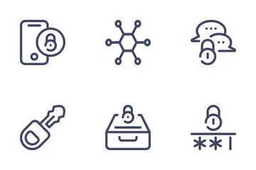 Free Cyber Security - Outline Icon Pack