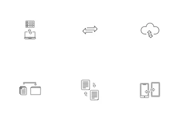 Free Data File Transfer Icon Pack