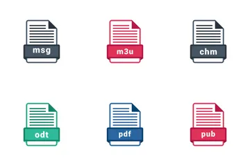 Free Document File Formats Icon Pack