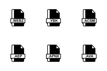 Free E-books File Format Icon Pack