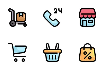 Free E-Einkauf Symbolpack