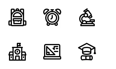Free Educação Pacote de Ícones