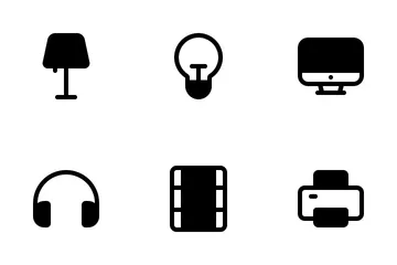Free Electronic Glyph Icon Pack