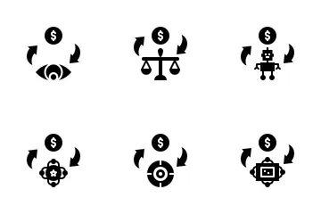 Free Exchange Glyph Icon Pack
