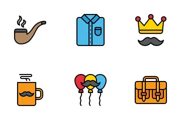 Free Fête des pères Pack d'Icônes