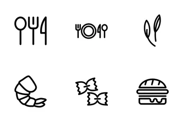 Free Food Outline Pack 1 Icon Pack