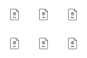 Free Formatos de archivo Paquete de Iconos