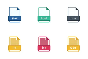 Free Formats de fichiers de sites Web Pack d'Icônes