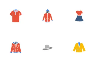 Free Clothing Colored Icons