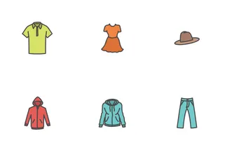 Free Clothing Fill Color Icons