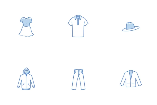 Download Free Clothing Line Stroke Color Icons Icon pack Available in ...