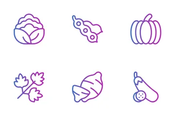 Free Frutas y vegetales Paquete de Iconos