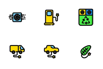 Free Green World Colored Icon Pack