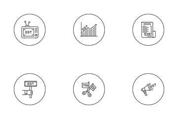 Free GST - Goods And Services Tax Icon Pack