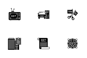 Free GST - Goods And Services Tax Icon Pack