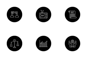 Free GST - Goods And Services Tax Icon Pack