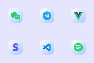 Free Iconographie des réseaux sociaux Pack d'Icônes