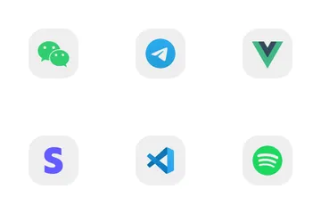 Free Iconographie des réseaux sociaux Pack d'Icônes