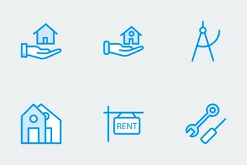 Free Niedliche Symbole für Immobilien Icon Pack