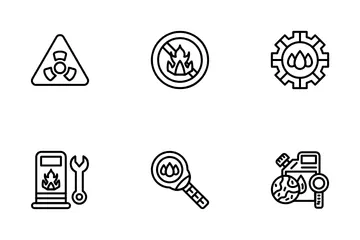Free Industria petrolera Paquete de Iconos