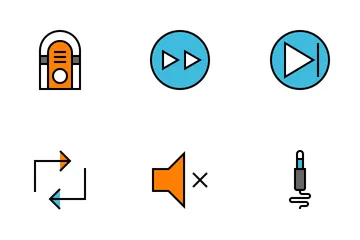 Free Interface de usuário de música Pacote de Ícones