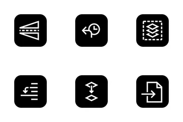 Free Interface do usuário do editor Vol 1 Pacote de Ícones