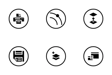 Free Interface do usuário do editor Vol 1 Pacote de Ícones