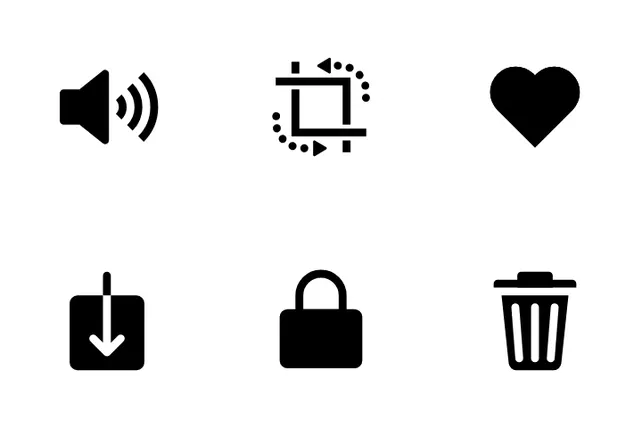 Free IOS 11 UI Elements Vol 2 Icon Pack - 56 Glyph User Interface Icons ...