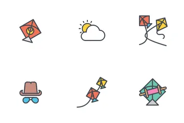 Free Kite Festival Icon Pack