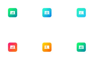 Free Laptop Graph  Icon Pack
