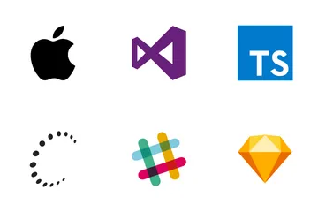 Free Logotipos de lenguajes de programación Paquete de Iconos