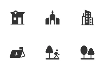 Free Lieux Pack d'Icônes