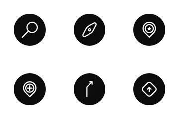 Free Location And Navigation Icon Pack