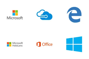 Free Logo des marques Microsoft Pack d'Icônes