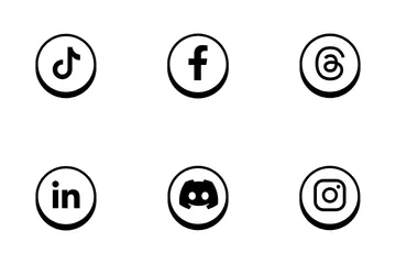 Free Logotipo da marca de mídia social Pacote de Ícones
