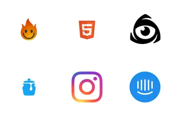 Free Logotipos de empresas y redes sociales Paquete de Iconos