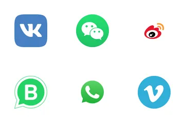 Free Logotipos de empresas y redes sociales Paquete de Iconos